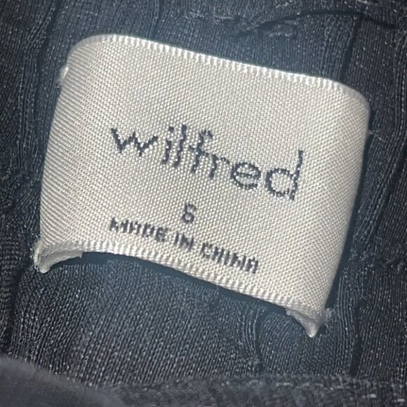 Aritzia Wilfred black linen tie waist trousers size small - Picture 5 of 14